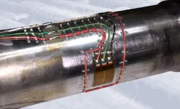 Strain gauge installation on a structural component