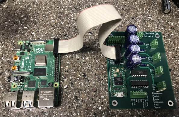 Custom circuit board with Teensy microcontroller